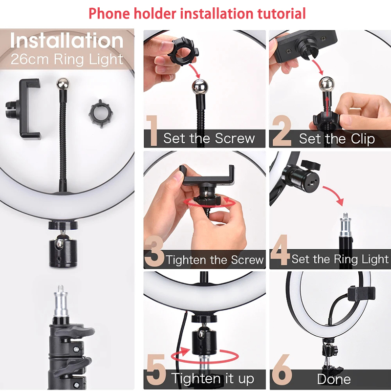 16/26/33cm Selfie Ring Light P - Photography Lighting Stick review and price
