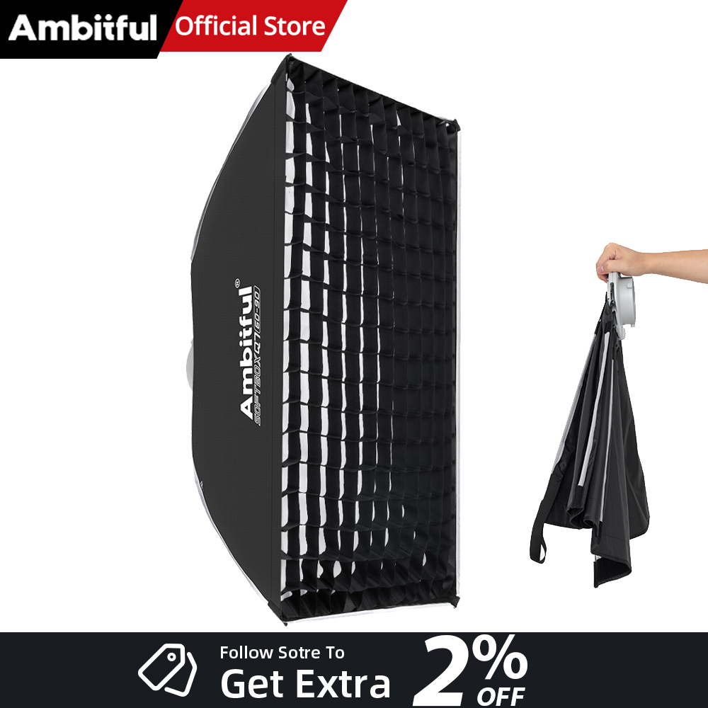 AMBITFUL Q7-II 60*90cm Bowens  - Photography Studio Lighting Set Up review and price