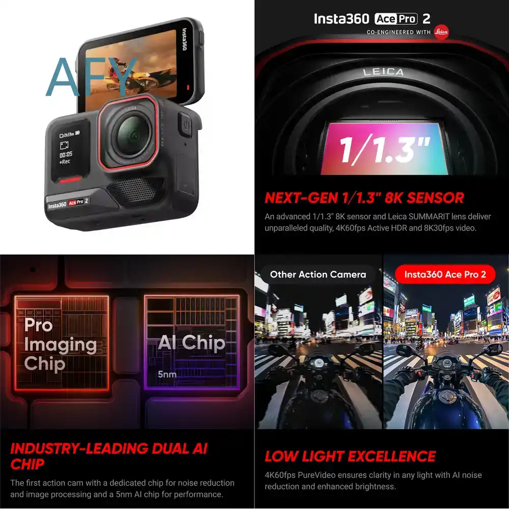 Insta360 Ace Pro 2 for Action  - Photography Lighting Ai review and price